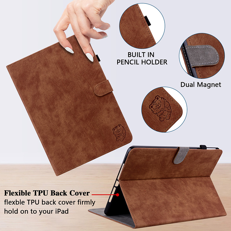 Śliczne skórzane etui tygrysie – Tablet Accessories Amazon recenzja i cena